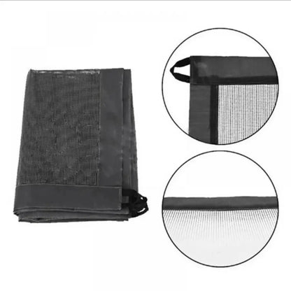 Pet Dog Gate and Stair Safety Barrier - Folding Breathable Mesh Enclosure for Dogs and Children, Portable Punch-Free Isolation Net and Playpen