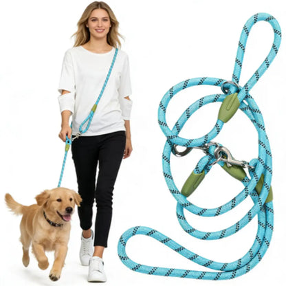 Multifunctional Hands-Free Dog Leash for Hiking and Training - Durable Reflective Crossbody Walking Belt for Dogs of All Sizes