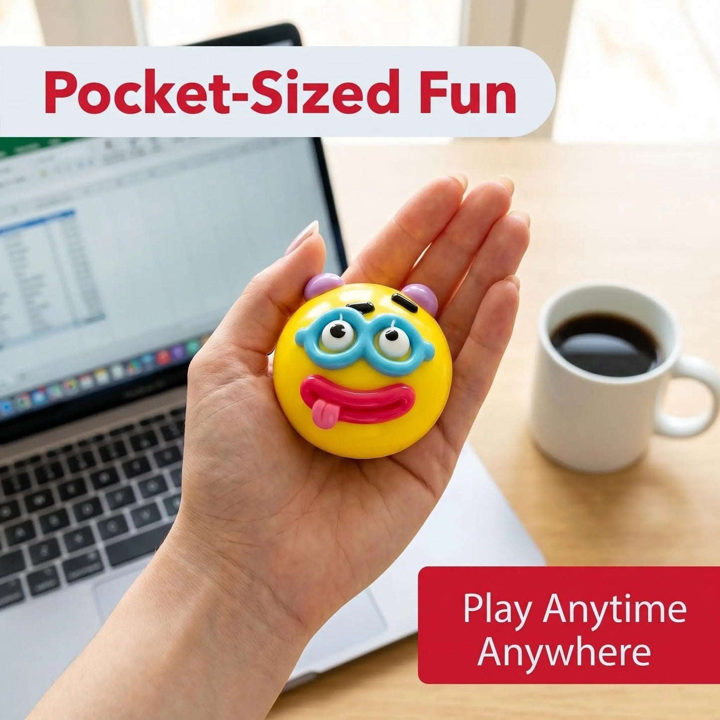 Smushers Interchangeable Squishy Dog Face, Soft Moldable Slow-Rise Sensory Fidget Toy for Anxiety Relief and Tactile Play