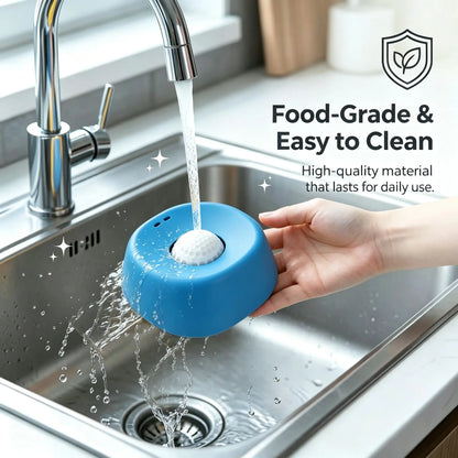 Professional Slow Feeder Licking Bowl for Dogs and Cats with Integrated Rolling Ball for Spill Prevention, Ideal for Bone Broth and Yogurt, Features Optional Anti-Slip Base Pad