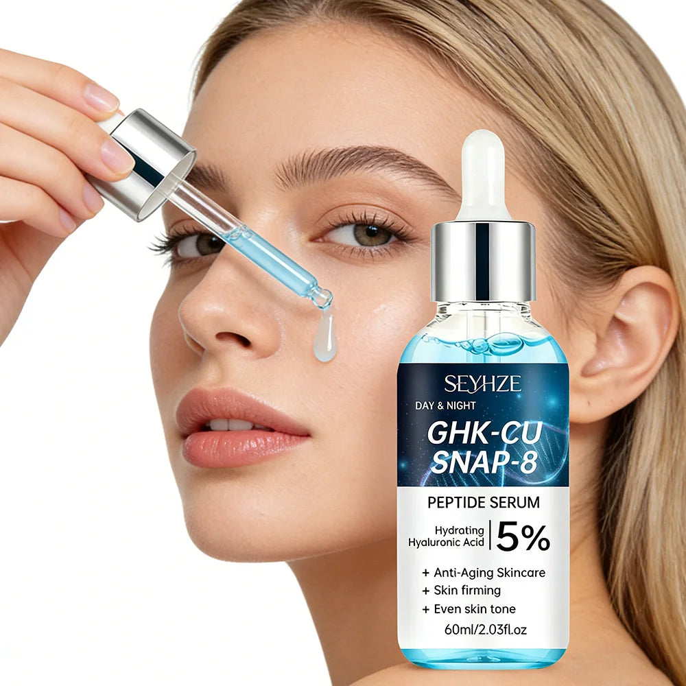 Blue Copper Peptide Essence - Skin Tightening and Lifting Liquid for Uniform Tone and Deep Hydration (40ml/60ml)