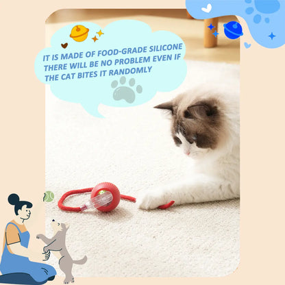 Automatic Rolling Bird Song Ball Toy for Cats and Dogs - Interactive Electric Chasing Toy and Pet Supplies