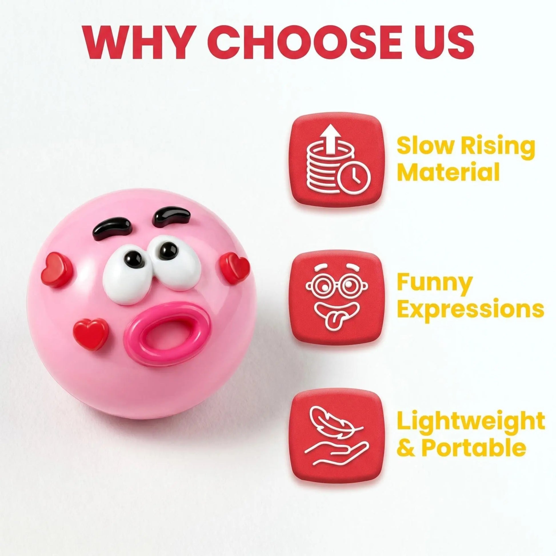 Smushers Interchangeable Squishy Dog Face, Soft Moldable Slow-Rise Sensory Fidget Toy for Anxiety Relief and Tactile Play