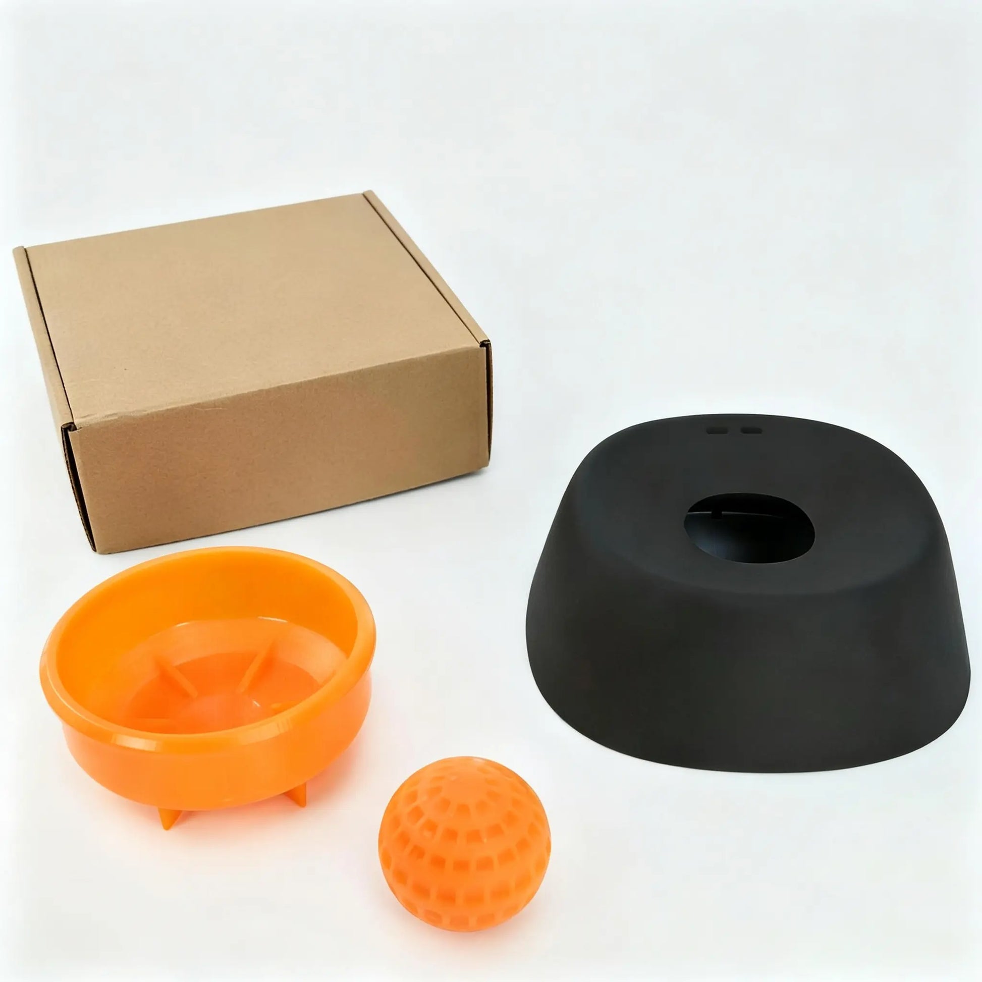 Professional Slow Feeder Licking Bowl for Dogs and Cats with Integrated Rolling Ball for Spill Prevention, Ideal for Bone Broth and Yogurt, Features Optional Anti-Slip Base Pad