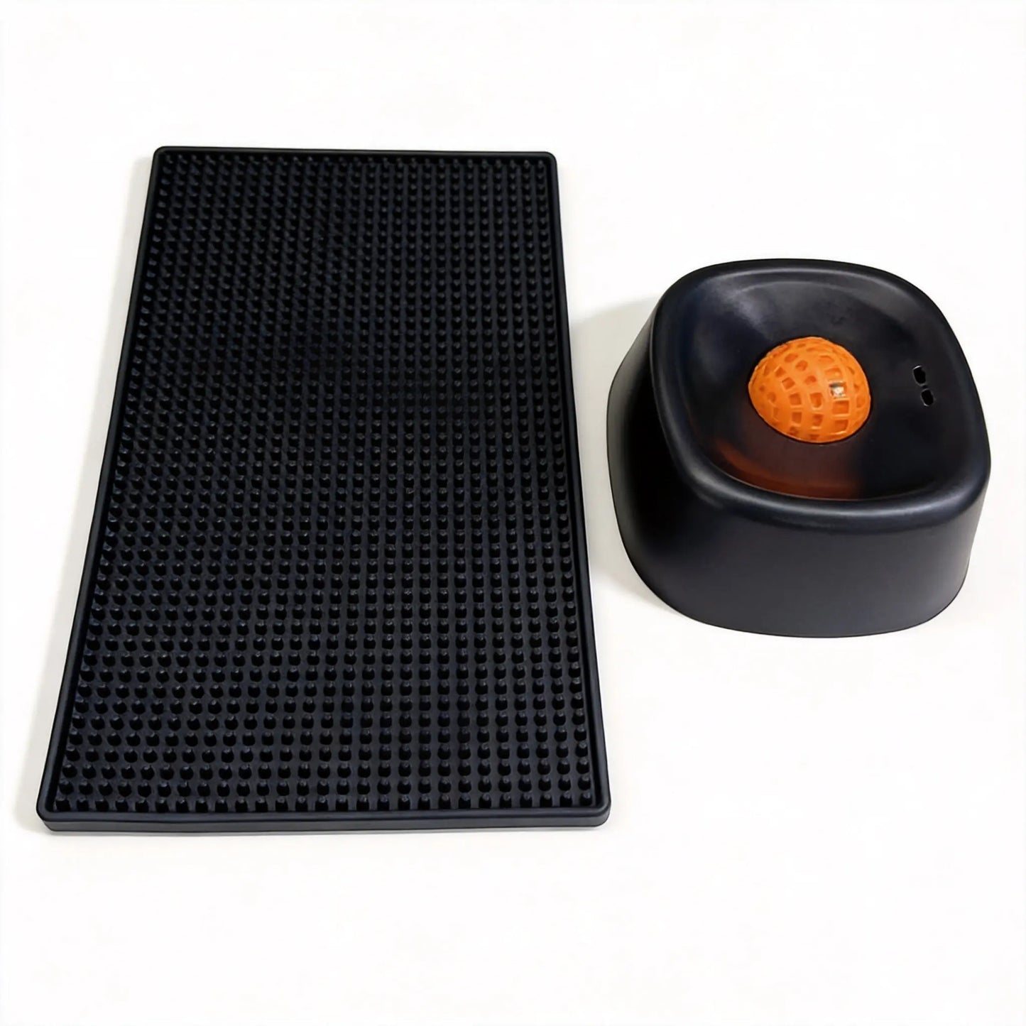 Professional Slow Feeder Licking Bowl for Dogs and Cats with Integrated Rolling Ball for Spill Prevention, Ideal for Bone Broth and Yogurt, Features Optional Anti-Slip Base Pad