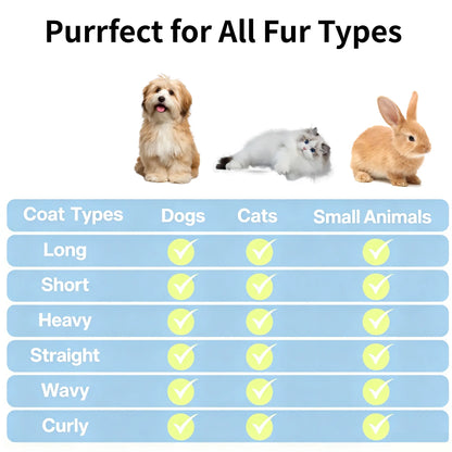Fresh Fur 2-in-1 Pet Steam Brush and Spray Comb for Effective Deshedding and Grooming of Cats and Dogs