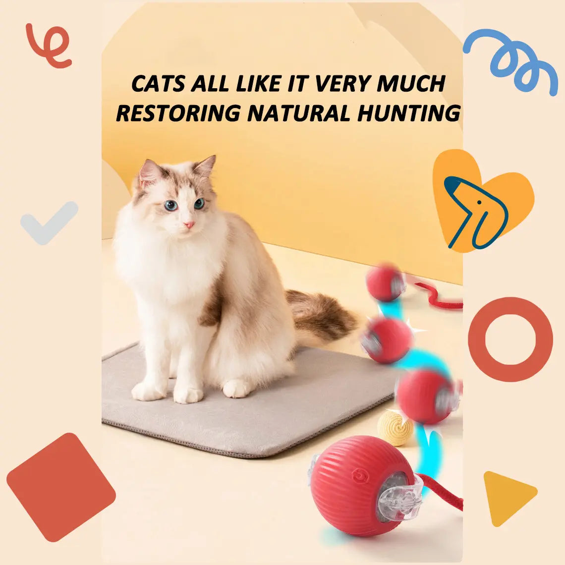 Automatic Rolling Bird Song Ball Toy for Cats and Dogs - Interactive Electric Chasing Toy and Pet Supplies