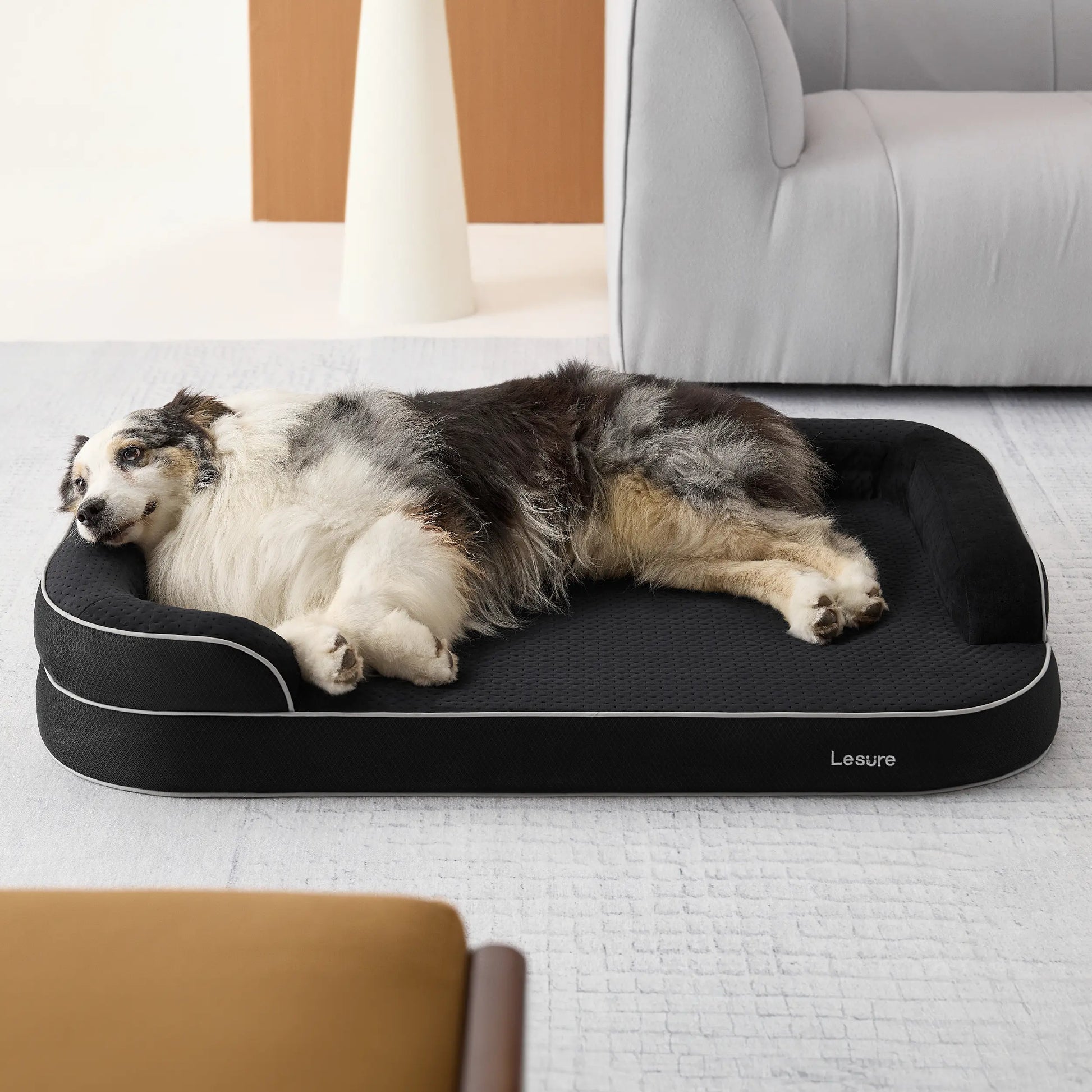 Lesure Realortho Orthopedic Dog Bed for Joint Support in Large and Senior Canines