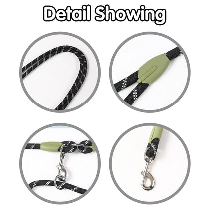 Multifunctional Hands-Free Dog Leash for Hiking and Training - Durable Reflective Crossbody Walking Belt for Dogs of All Sizes