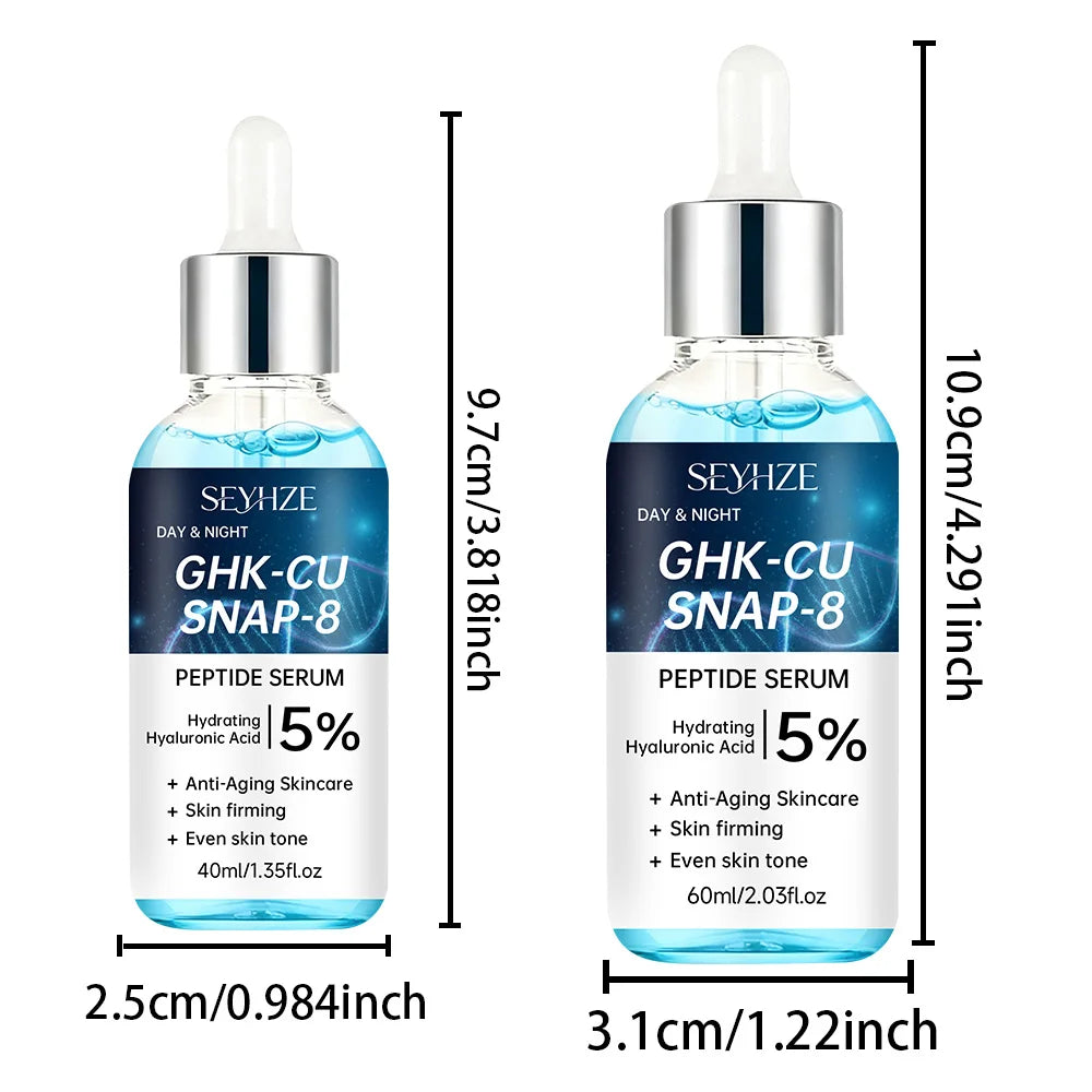 Blue Copper Peptide Essence - Skin Tightening and Lifting Liquid for Uniform Tone and Deep Hydration (40ml/60ml)
