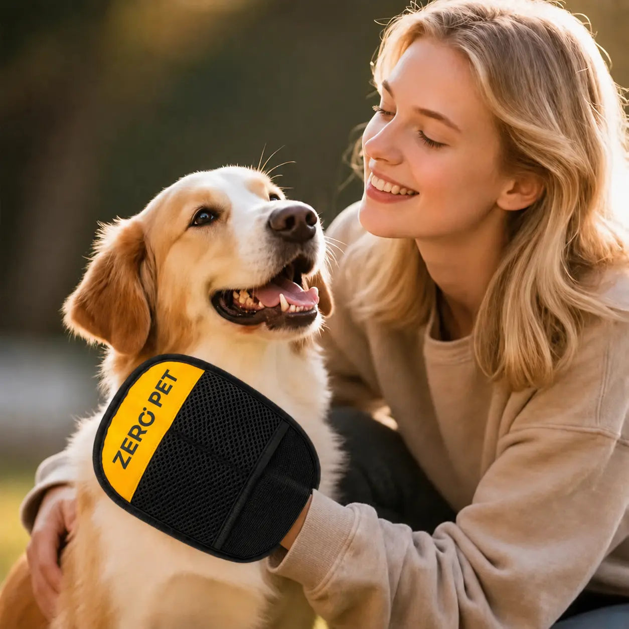 Professional Washable Pet Hair Removal Mitt - Effective Static Fur and Lint Cleaner for Furniture, Bedding, and Vehicle Interiors