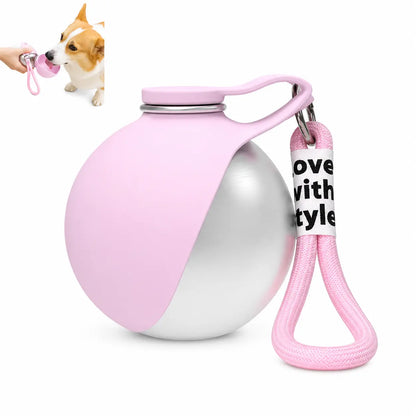 Premium Portable Dog Water Dispenser - Durable, Spill-Proof Design for All-Terrain Travel with One-Handed Operation and Leak-Free Assurance
